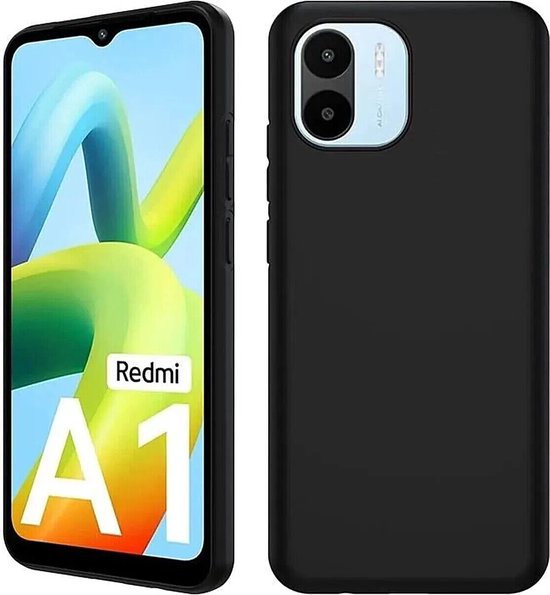 Xiaomi Redmi A1/A2 Hoesjes – Siliconen Backcover – Flexibel – Schokbestendig – Zwart-Ilumina Benelux