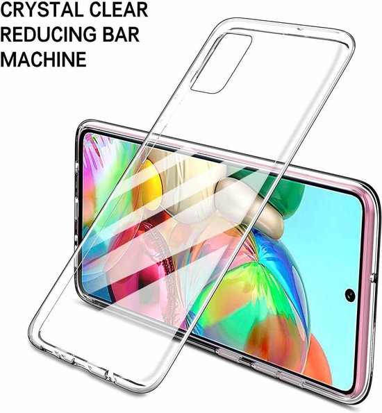 Samsung Galaxy A71 Hoesjes – Siliconen Backcover – Schokbestendig – Transparant-Ilumina Benelux