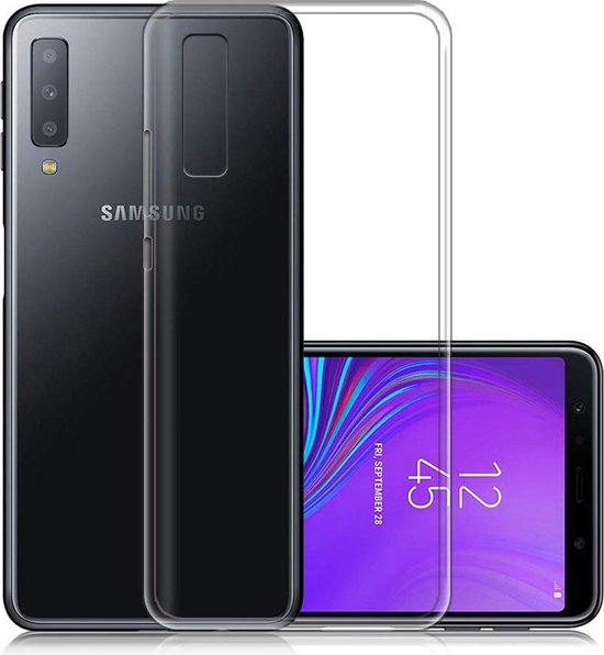 Samsung Galaxy A7 2018 Hoesjes – Siliconen Backcover – Soft TPU – Transparant-Ilumina Benelux