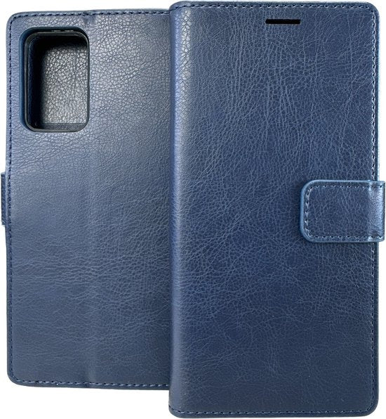 OnePlus Nord CE 2 Hoesjes – Portemonnee Book Case – Pasjeshouder – Magneetsluiting – Blauw-Ilumina Benelux