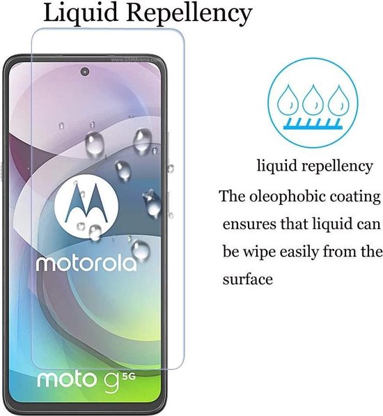 Screenprotector – Geschikt voor Motorola Moto G 5G – Gehard Glas 9H – Anti Kras – Transparant – 1-Pack