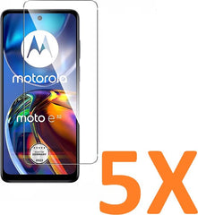 Screenprotector - Geschikt voor Motorola Moto E32 / E32S - 9H Glas (5-Pack)