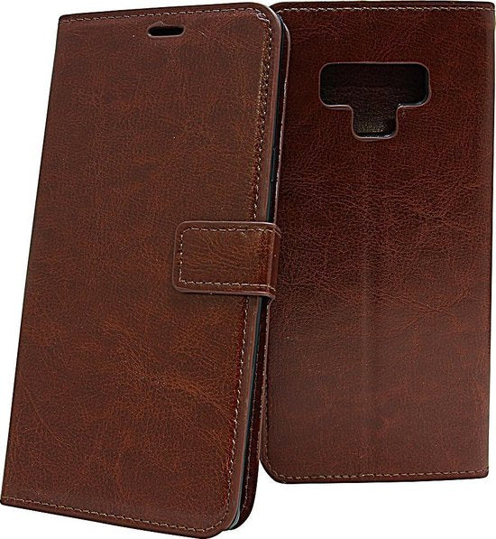 Samsung Galaxy Note 9 Hoesjes – Bookcase Portemonnee Hoes – Pasjeshouder – Magneetsluiting – Bruin-Ilumina Benelux