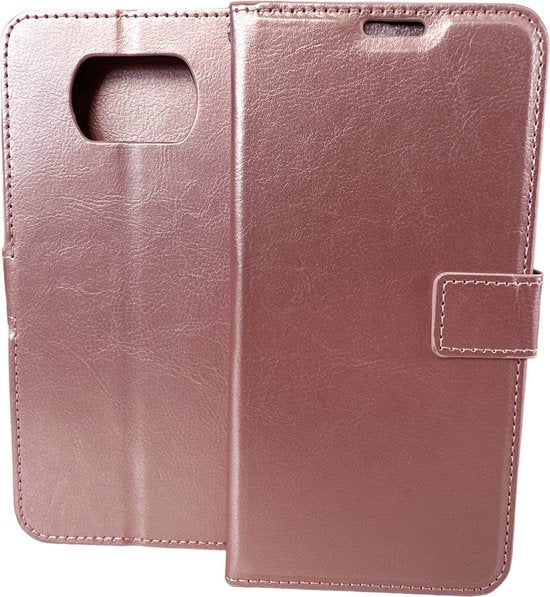 Xiaomi Poco X3/X3 Pro Hoesjes – Portemonnee Book Case – Pasjeshouder – 2x Screenprotector – Roségoud-Ilumina Benelux
