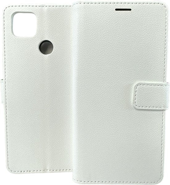 Xiaomi Redmi 9C Hoesjes – Portemonnee Book Case – Pasjeshouder – Magneetsluiting – Wit-Ilumina Benelux