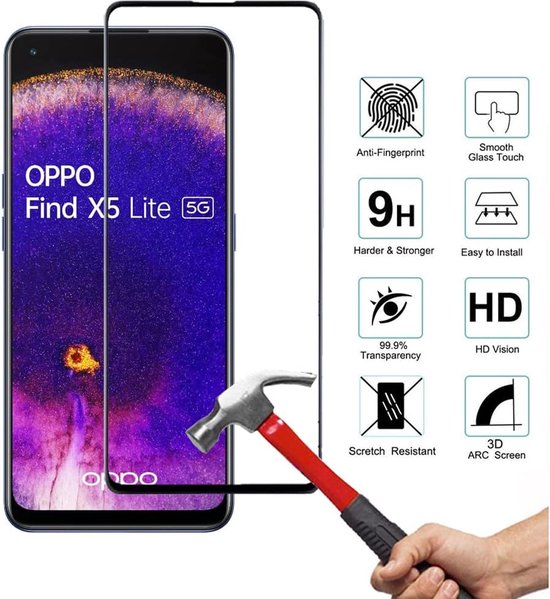 Oppo Find X5 Lite Hoesjes – Soft TPU Siliconen Backcover – Transparant – Incl. Gehard Glas Screenprotector – Clear-Ilumina Benelux