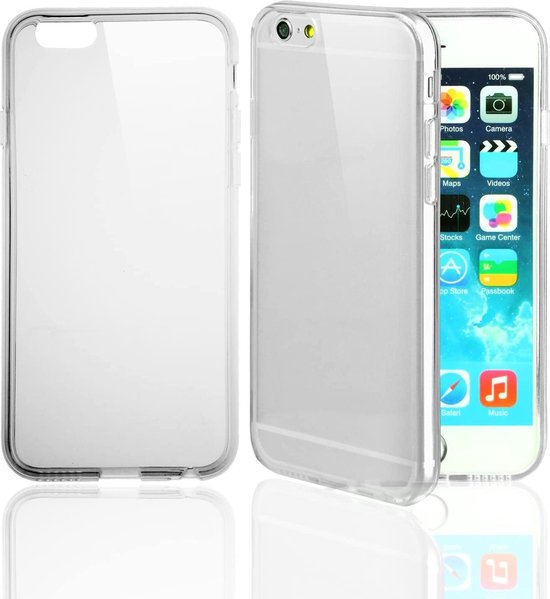 iPhone 7 Plus/8 Plus Hoesjes – Transparante TPU Siliconen Backcover – Soft Case – 3x Screenprotector Gehard Glas-Ilumina Benelux