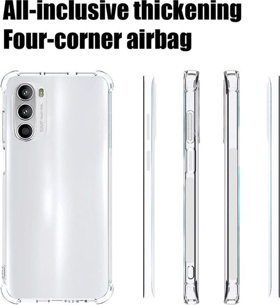 Motorola Moto G82 5G Hoesjes – Siliconen Backcover – Schokbestendig – Flexibel – Transparant-Ilumina Benelux