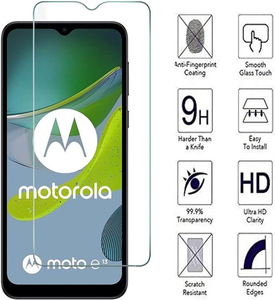 Screenprotector - Geschikt voor Motorola MOTO E13 - 9H Glas (3-Pack)