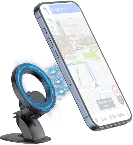 Telefoonhouder auto – Dashboard autohouder – MagSafe compatibel – Universeel – Zwart-Ilumina Benelux