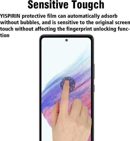 Samsung Galaxy A73 5G Hoesjes – Siliconen Backcover + 1x Screenprotector Gehard Glas – Schokbestendig – Zwart-Ilumina Benelux