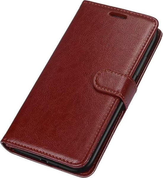 Motorola Moto G60s Hoesjes – Bookcase Portemonnee – Magneetsluiting – 2x Screenprotector – Bruin-Ilumina Benelux