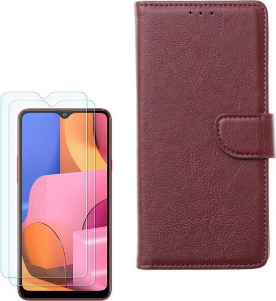 Samsung Galaxy M31S Hoesjes – Portemonnee Hoes – Pasjeshouder – 2x Gehard Glas Screenprotector – Groen-Ilumina Benelux