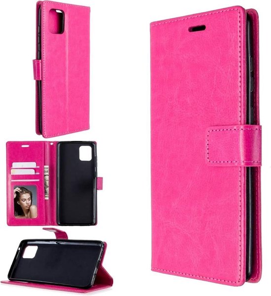 Oppo Reno 4 Pro 5G Hoesjes – Bookcase – Magneetsluiting – Roze-Ilumina Benelux