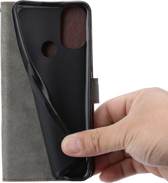 Motorola Edge 30 Hoesjes – Bookcase Portemonnee – Magneetsluiting – Inclusief 2x Screenprotector – Bruin-Ilumina Benelux