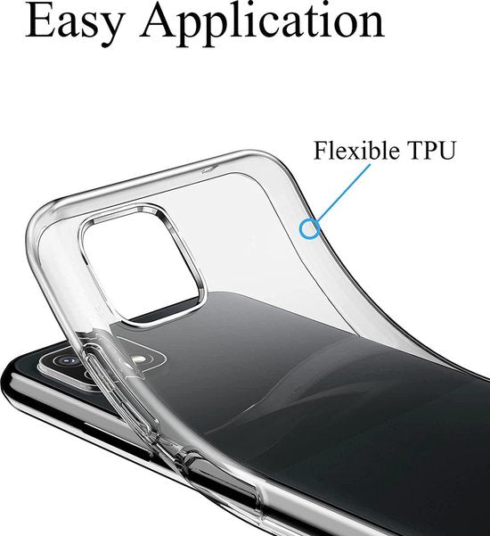 Samsung Galaxy A22 4G Hoesjes – Transparante Siliconen Backcover – 2 Pack Screenprotector Gehard Glas – Anti Kras-Ilumina Benelux