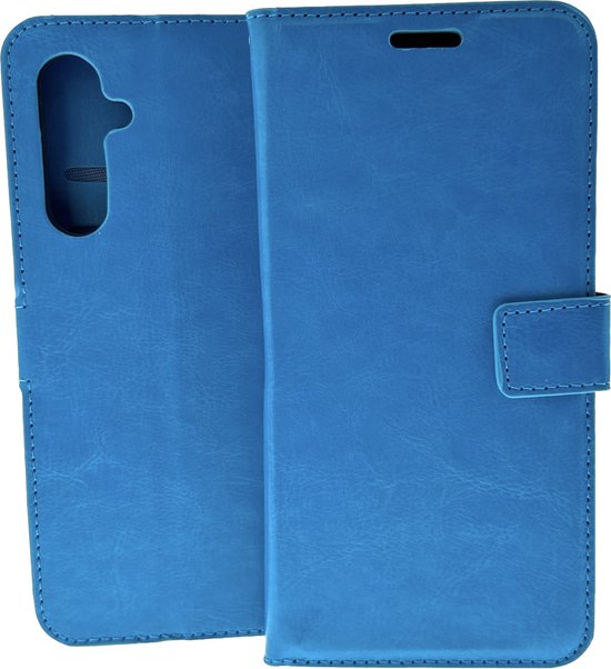 Samsung Galaxy A14 Hoesjes – Portemonnee Hoes – 2 Pack Screenprotector – Magneetsluiting – Turquoise-Ilumina Benelux
