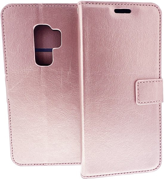 Samsung Galaxy S9 Hoesjes – Portemonnee Book Case – Pasjeshouder – Magneetsluiting – Roségoud-Ilumina Benelux