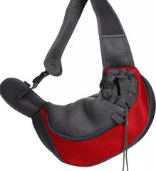 Hondendraagtas – Schoudertas Reistas – Maat L – Stof – Rood