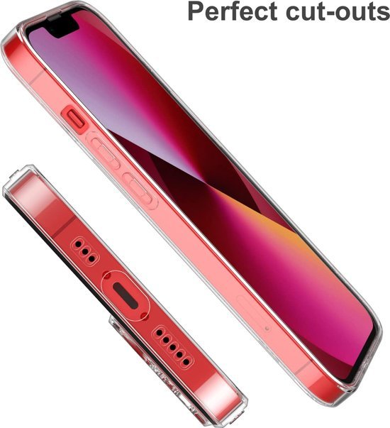 iPhone 13 Mini Hoesjes – Transparante Soft TPU Siliconen Backcover – Schokbestendig – Incl. 3x Screenprotector-Ilumina Benelux