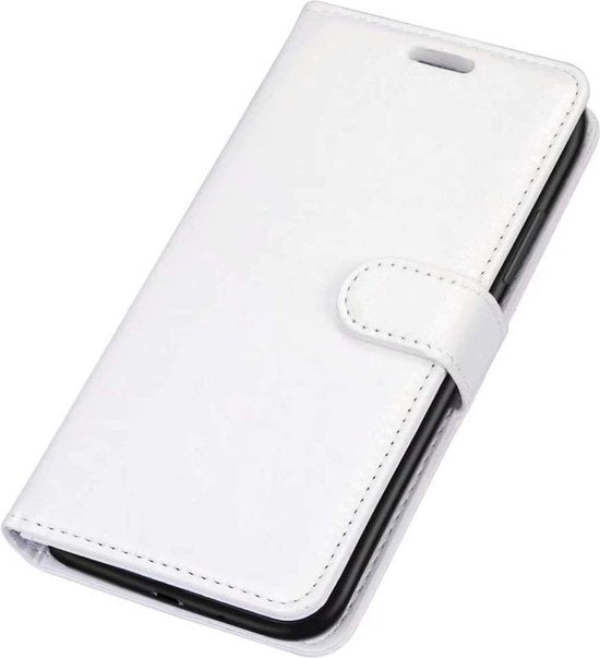 Samsung Galaxy A22 4G Hoesjes – Portemonnee Hoes – Pasjeshouder – Magneetsluiting – Wit-Ilumina Benelux