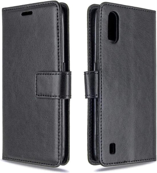 Samsung Galaxy A50/A50s/A30 Hoesjes – Portemonnee Bookcase – Pasjeshouder – Magneetsluiting – Zwart-Ilumina Benelux