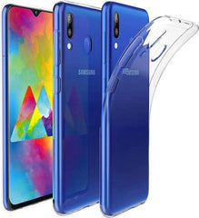 Soft Backcover Hoesje Geschikt voor: Samsung Galaxy M20 - Silicone Hoesje - Transparant