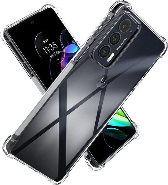 Motorola Edge 20 Hoesjes – Siliconen Backcover – Schokbestendig – Transparant – Anti-shock-Ilumina Benelux