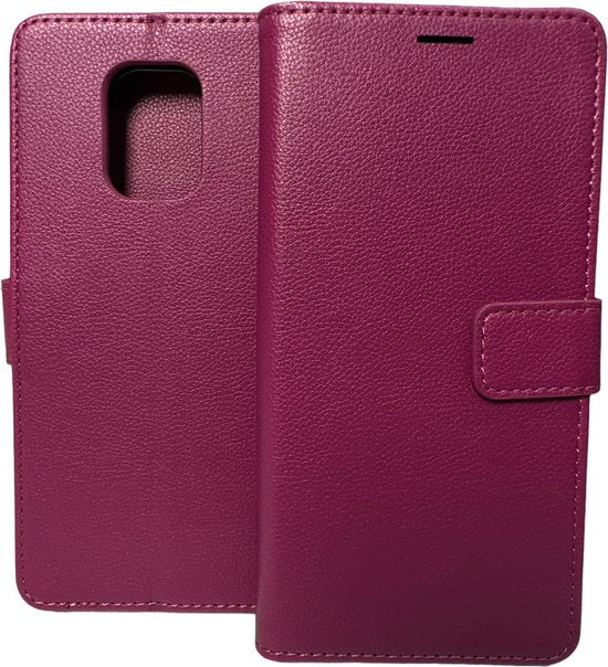 Xiaomi Redmi Note 10 Lite Hoesjes – Portemonnee Book Case – Pasjeshouder – Magneetsluiting – Roze-Ilumina Benelux