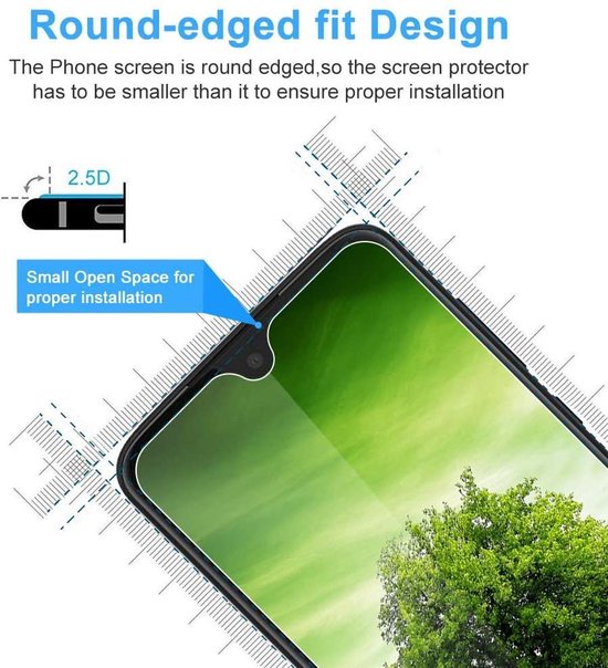 Screenprotector - Geschikt voor Motorola Moto G7 Plus - 9H Glas (2-Pack)