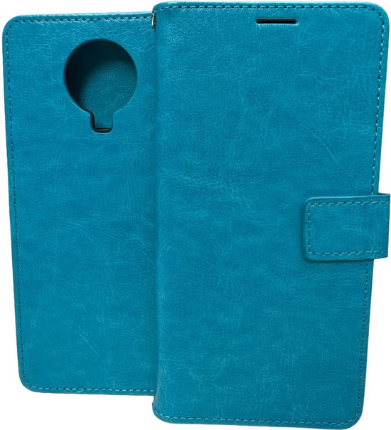 Nokia G10/G20 Hoesjes – Portemonnee Book Case – Pasjeshouder – Magneetsluiting – Turquoise-Ilumina Benelux
