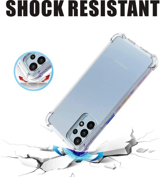 Samsung Galaxy A23 Hoesjes – Transparante Siliconen Backcover – Flexibel – Schokbestendig-Ilumina Benelux