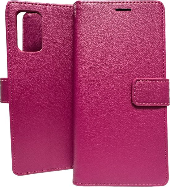 Samsung Galaxy S20 Plus Hoesjes – Portemonnee Book Case – Pasjeshouder – Magneetsluiting – Roze-Ilumina Benelux