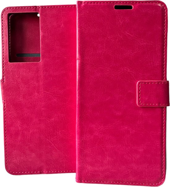 Realme 8 Pro / 8 Hoesjes – Portemonnee Book Case – Pasjeshouder – Magneetsluiting – Roze-Ilumina Benelux