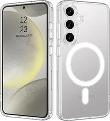 Samsung Galaxy S24 Hoesjes – Magnetische Backcover – MagSafe Compatibel – Doorzichtig Transparant