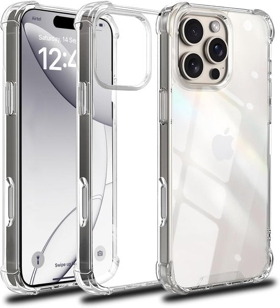 iPhone 16 Pro Hoesjes – Ultra-Hybrid Backcover – Schokbestendig – Crystal Clear – Transparant-Ilumina Benelux