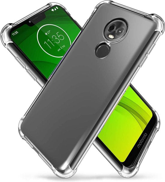 Shockproof Soft TPU hoesje Silicone Case Geschikt voor: Motorola Moto G7 Plus