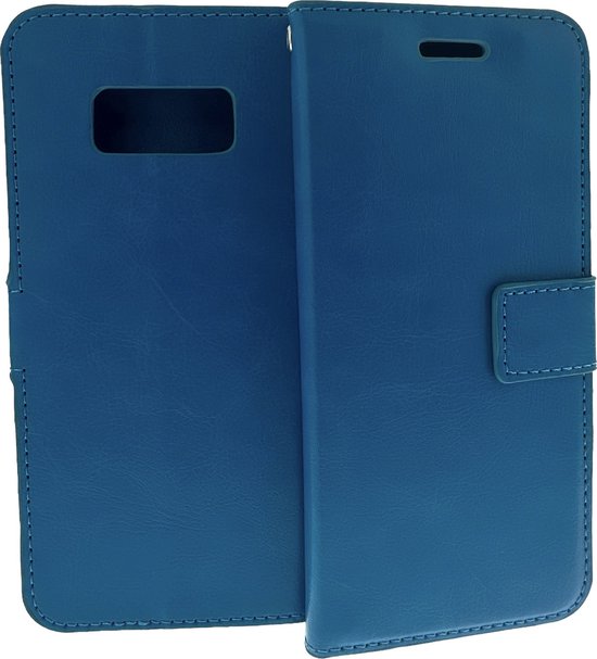 Samsung Galaxy S8 Plus Hoesjes – Portemonnee Book Case – Pasjeshouder – Magneetsluiting – Turquoise-Ilumina Benelux