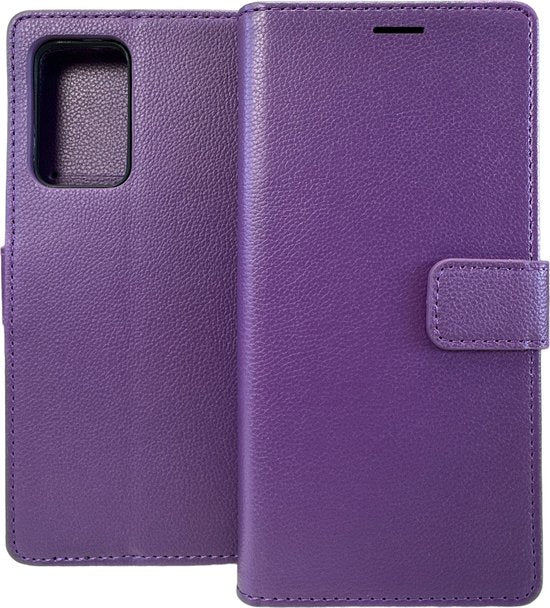 Oppo Reno 7 5G Hoesjes – Portemonnee Bookcase – Magneetsluiting – 2x Screenprotector Gehard Glas – Paars-Ilumina Benelux
