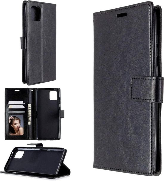 Oppo Reno 4 5G Hoesjes – Book Case – Magneetsluiting – Zwart-Ilumina Benelux