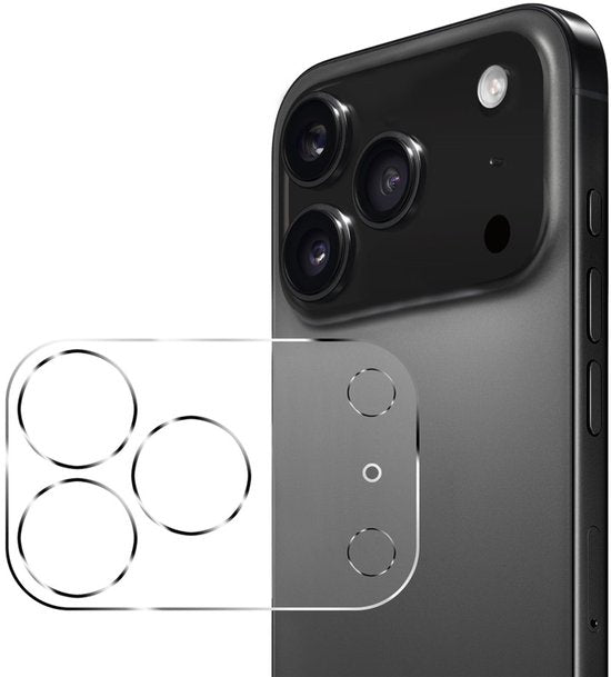 iPhone 17 Pro Max Hoesjes – Anti-shock Siliconen Backcover – Transparant – 2x Screenprotector Glas – 2x Camera Lens Protector