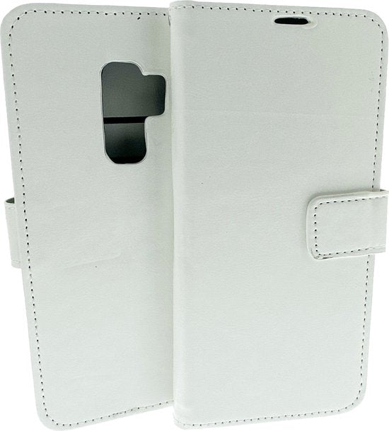 Samsung Galaxy S9 Plus Hoesjes – Portemonnee Hoes – Pasjeshouder – Bookcase – Wit-Ilumina Benelux