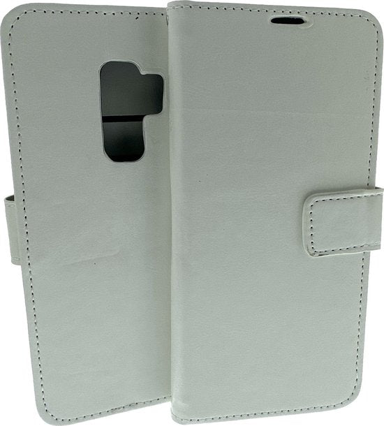 Samsung Galaxy S9 Hoesjes – Portemonnee Book Case – Pasjeshouder – Magneetsluiting – Wit-Ilumina Benelux