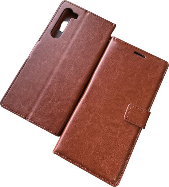 Motorola Edge Hoesjes – Portemonnee Book Case – Pasjeshouder – Magneetsluiting – Bruin-Ilumina Benelux