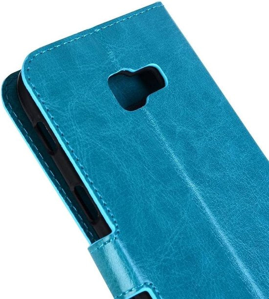 Portemonnee Hoesje - 2 Pack Screenprotector Geschikt voor: Samsung Galaxy A5 (2017) / A520 - Turquoise