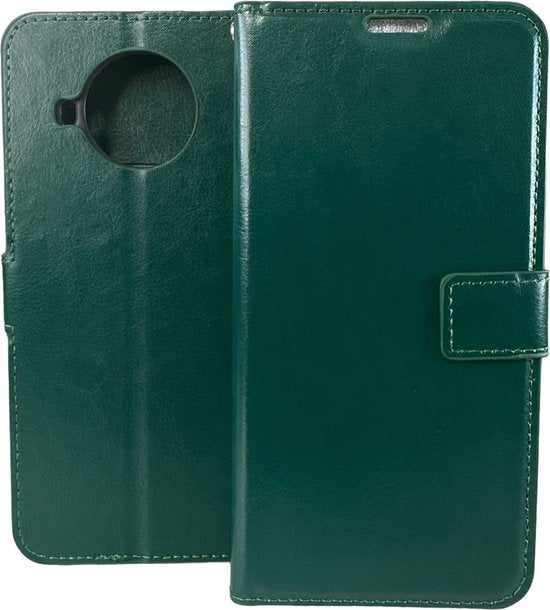 Xiaomi Mi 10T Lite Hoesjes – Portemonnee Book Case – Pasjeshouder – Magneetsluiting – Groen-Ilumina Benelux