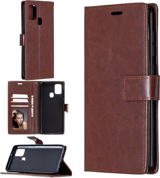 Huawei P Smart 2020 Hoesjes – Book Case – Magneetsluiting – Bruin-Ilumina Benelux