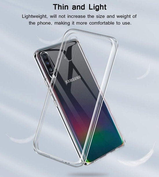 Samsung Galaxy A30 Hoesjes – Transparante Siliconen Backcover – Flexibel – Schokbestendig-Ilumina Benelux