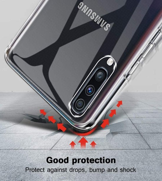 Flexibele achterkant Silicone hoesje Transparant Geschikt voor: Samsung Galaxy A10s