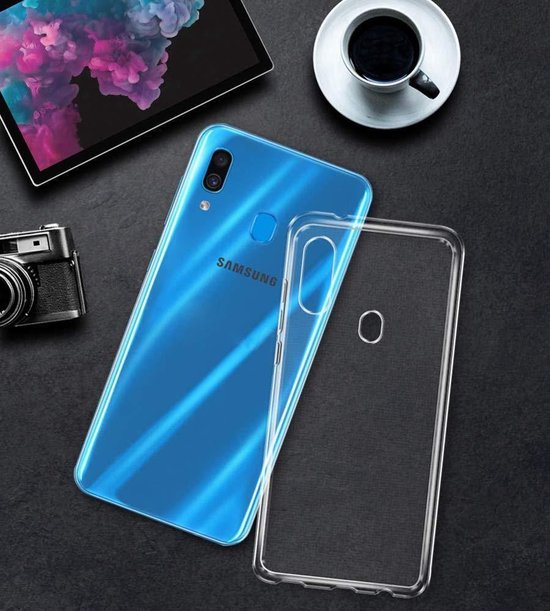 Flexibele achterkant Silicone hoesje Transparant Geschikt voor: Samsung Galaxy A10